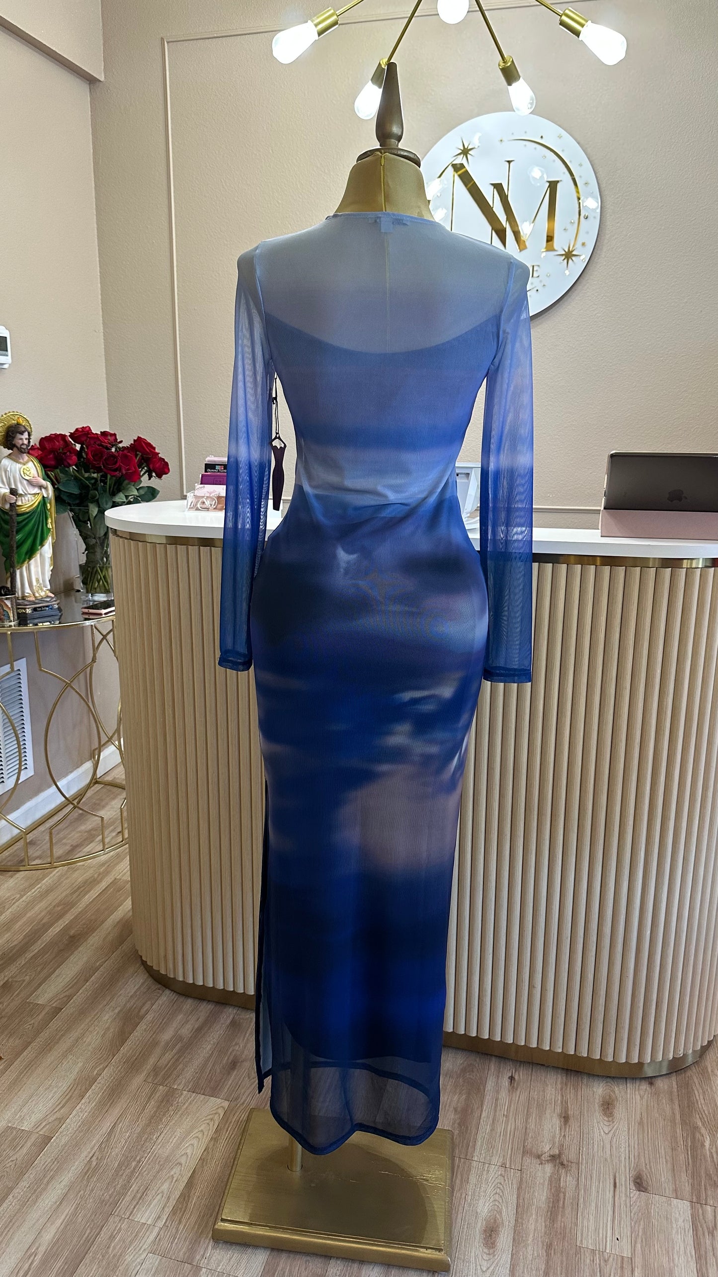 Blue mesh dress 💙