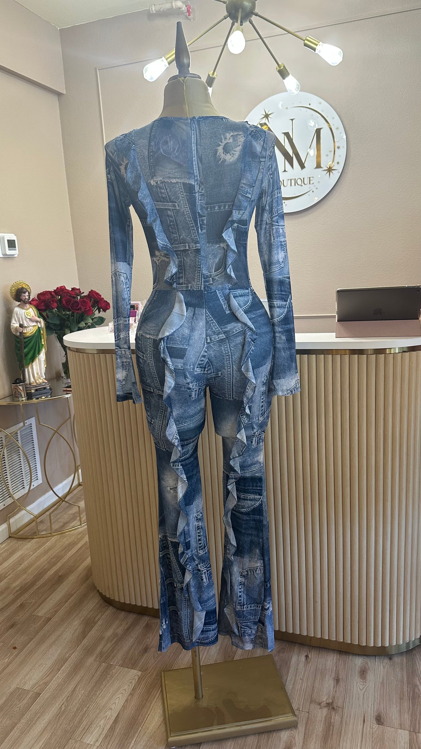 Blue Jumpsuit
