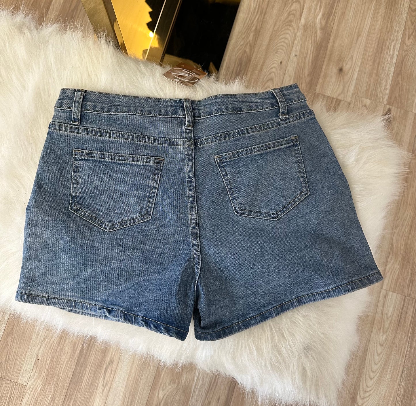 Dark Rhinestone Shorts