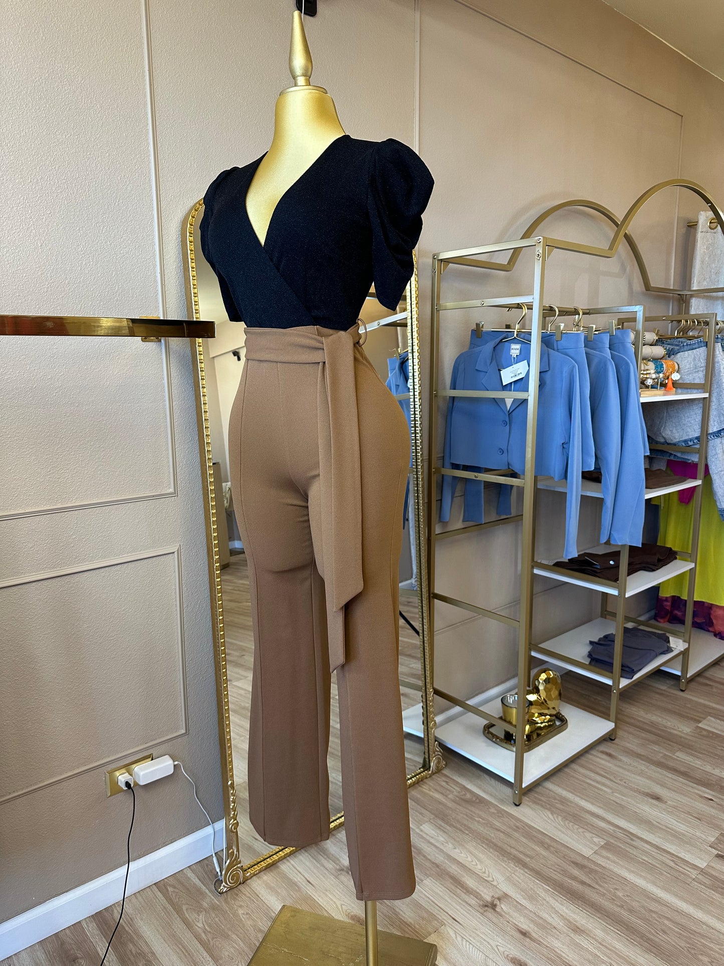 Black & Brown Jumpsuit